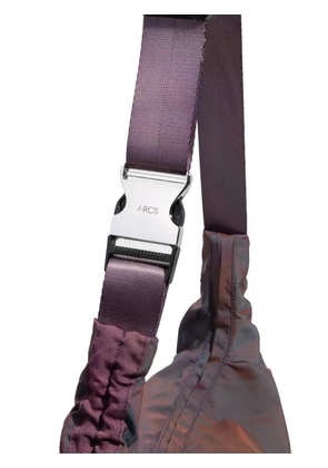 ARCS Hey ruched-detail shoulder bag - Purple