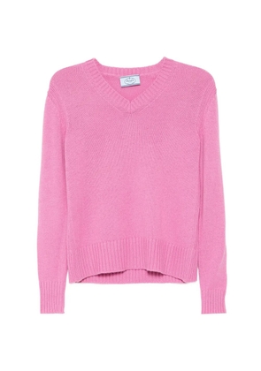 Prada Pre-Owned V-neck cashmere sweater - Pink
