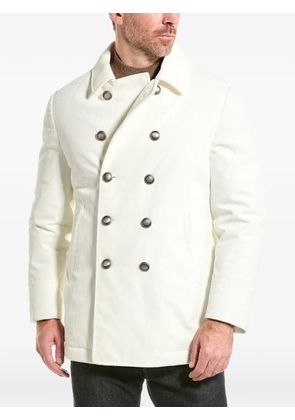 Brunello Cucinelli double-breasted corduroy blazer - White