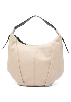 cromia Savana Street grained-leather tote bag - Neutrals