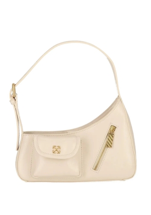 Off-White Arrows-plaque pocket-detail shoulder bag - Neutrals