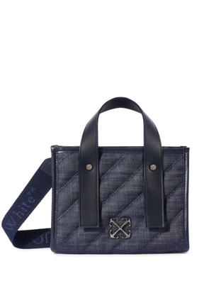 Off-White quilted denim tote bag - Blue