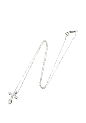 Tiffany & Co. Pre-Owned 2010s Dots Cross diamond necklace - Silver