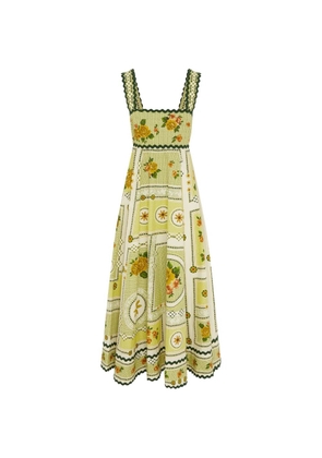 ALEMAIS Dixie Summer floral-print maxi dress - Yellow