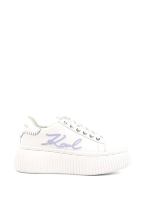 Karl Lagerfeld Kreeper flatform sneakers - White