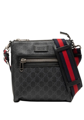 Gucci Pre-Owned 2000-2015 Small GG Supreme Web Messenger Bag crossbody bag - Black