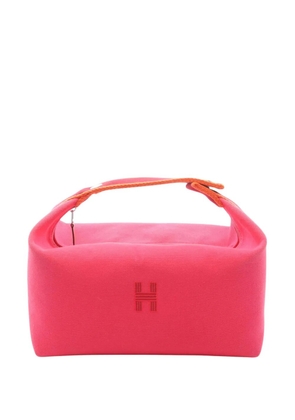 Hermès Pre-Owned 2010-2026 Large Toile Bride A Brac Case vanity bag - Pink