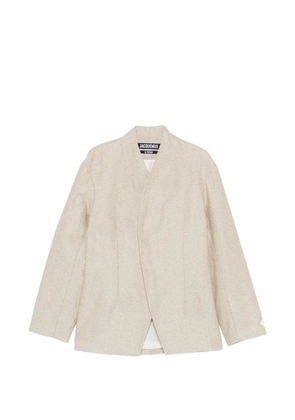 Jacquemus Bastide wrap-front blazer - Brown