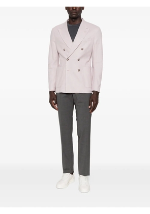 Rota pressed-crease tailored trousers - Grey