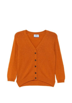 Prada Pre-Owned V-neck cashmere cardigan - Orange