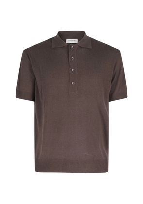 Paolo Pecora short-sleeved polo shirt - Brown