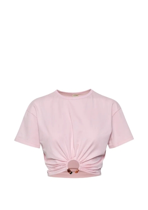 Baobab Tika ruched ring-detail T-shirt - Pink