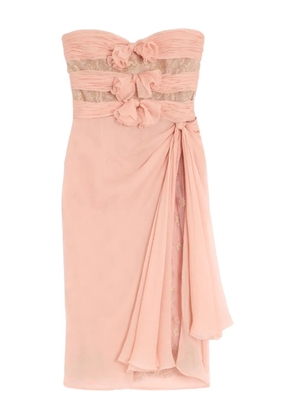 Valentino Garavani lace-embellishment midi dress - Pink
