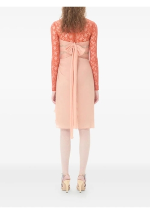 Valentino Garavani crepponne chiffon Dress - Pink