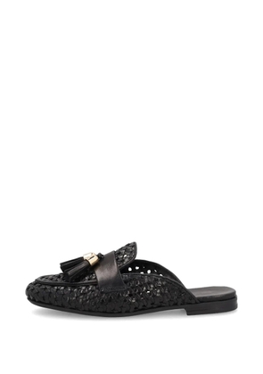 FRAU woven tassel-detail mules - Black