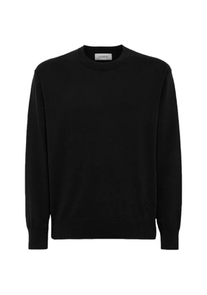 Laneus embroidered-star crew-neck sweater - Black
