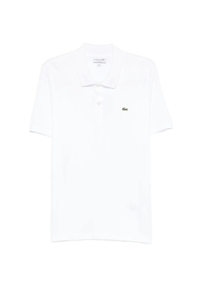 Lacoste logo-patch polo shirt - White