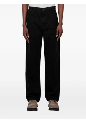 One Of These Days logo-patch straight-lçeg trousers - Black