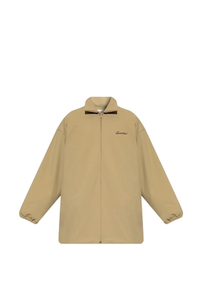 FEAR OF GOD ESSENTIALS Essentials logo-embroidered zip-up jacket - Neutrals