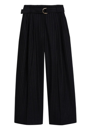 3.1 Phillip Lim flannel striped wide-leg trousers - Blue