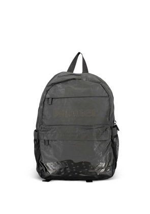 Blauer logo-print packable backpack - Grey