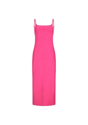 The Attico open-back slit-detail dress - Pink