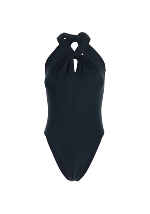 Federica Tosi twist-detail halterneck swimsuit - Black