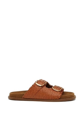 Pennyblack buckle-detail flat sandals - Brown