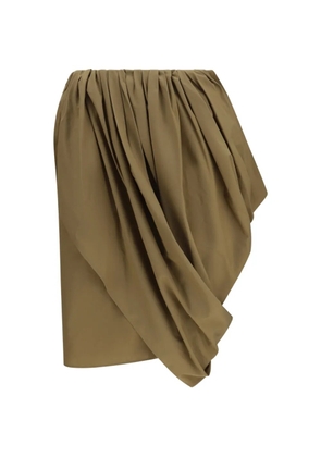 Chloé draped gathered-waist skirt - Green