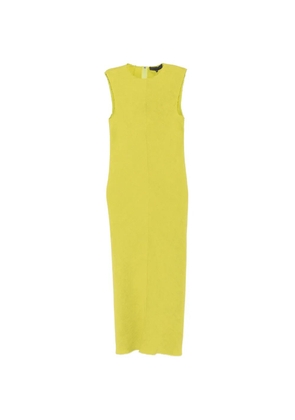 Tibi textured sleeveless midi dress - Green
