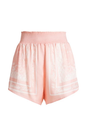 Balmain printed foulard pyjama shorts - Pink