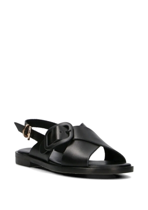 FRAU crossover-strap buckle-detail sandals - Black