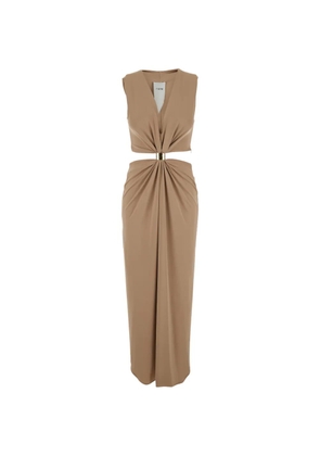RAME cut-out ruched maxi dress - Neutrals