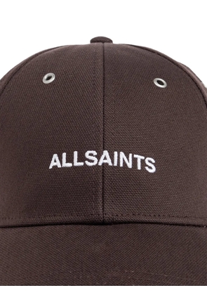 AllSaints Theo logo-embroidered baseball cap - Brown