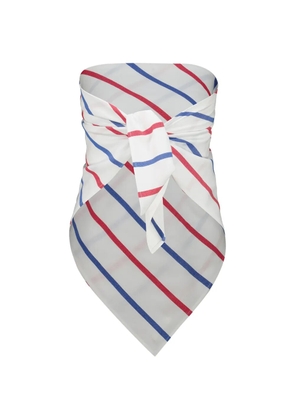 Marrakshi Life The Triangle striped blouse - White