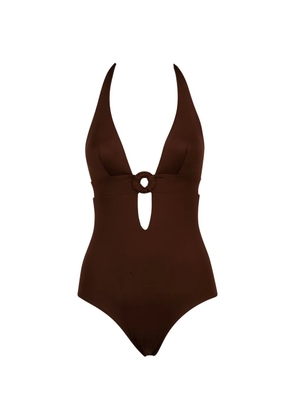 Fisico ring swimsuit - Brown