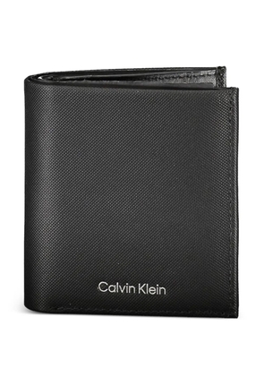 Calvin Klein textured bifold wallet - Black