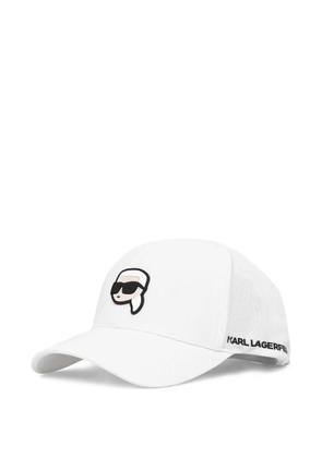 Karl Lagerfeld Karl motif baseball hat - White