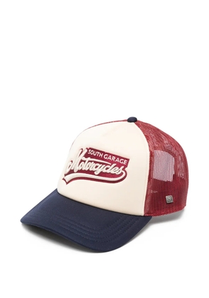 South garage logo-embroidered mesh-panel cap