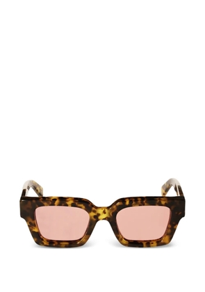 Off-White Eyewear Virgil tortoiseshell-effect sunglasses - Brown