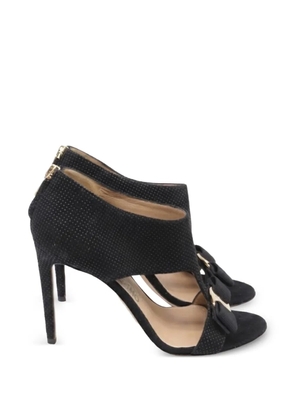 Ferragamo Pre-Owned bow T-strap sandals - Black