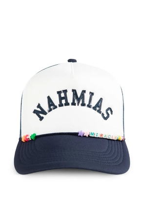 Nahmias mesh-panel trucker hat - Blue