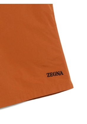 Zegna buckle-fastening swim shorts - Brown