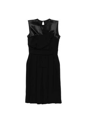 Christian Dior Pre-Owned Tulle Panel Ribbon Waist Dress - Black