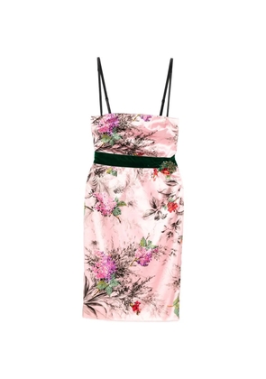 Dolce & Gabbana Pre-Owned floral silk midi dress - Pink