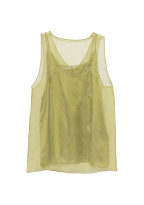 AMI Paris layered silk blouse - Green