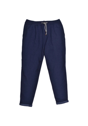 Brunello Cucinelli cashmere drawstring trousers - Blue