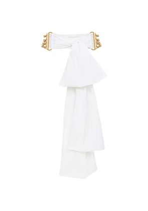 Chloé bow-detail belt - White