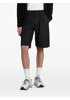 _J.L-A.L_ Mitre pleated-detail tailored shorts - Black