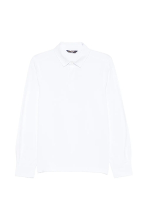 K-Way long-sleeve polo shirt - White